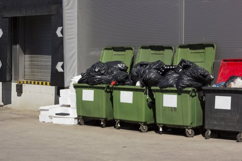 Eco-friendly disposal of garden waste after clearance